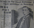 1933 - 28 June - La Presse - P.1 - On Consecration of Bishop Bonhomme